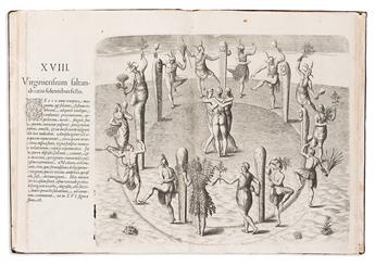 (VIRGINIA.) Thomas Hariot. Admiranda narratio fida tamen, de commodis et incolarum ritibus Virginiae